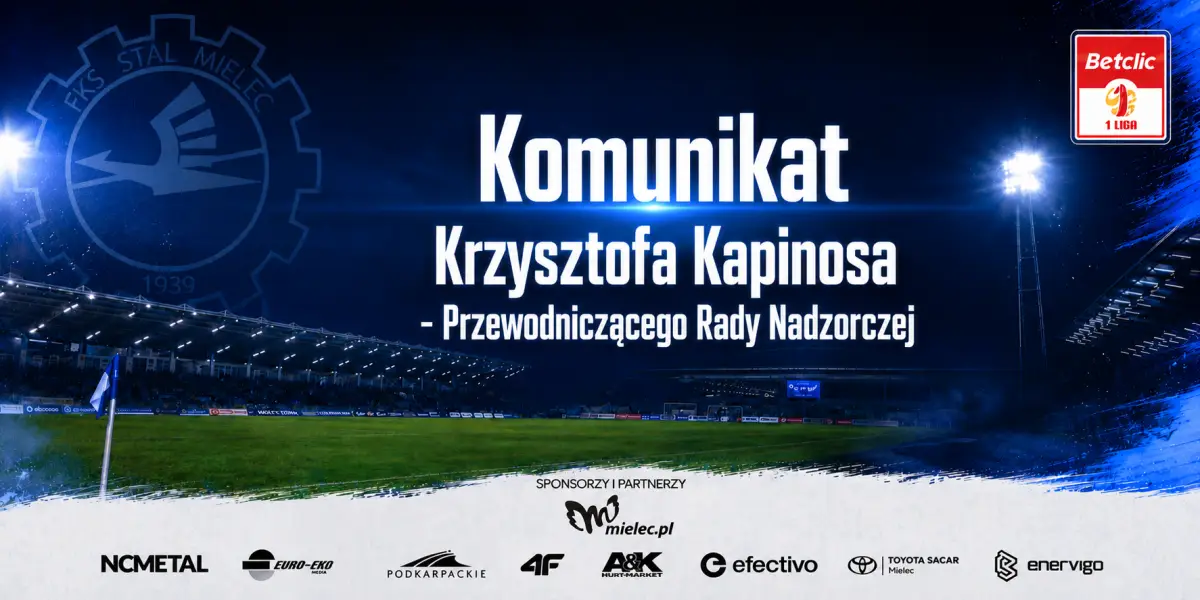 Krzysztof Kapinos zakończył swoją misję w Stali Mielec