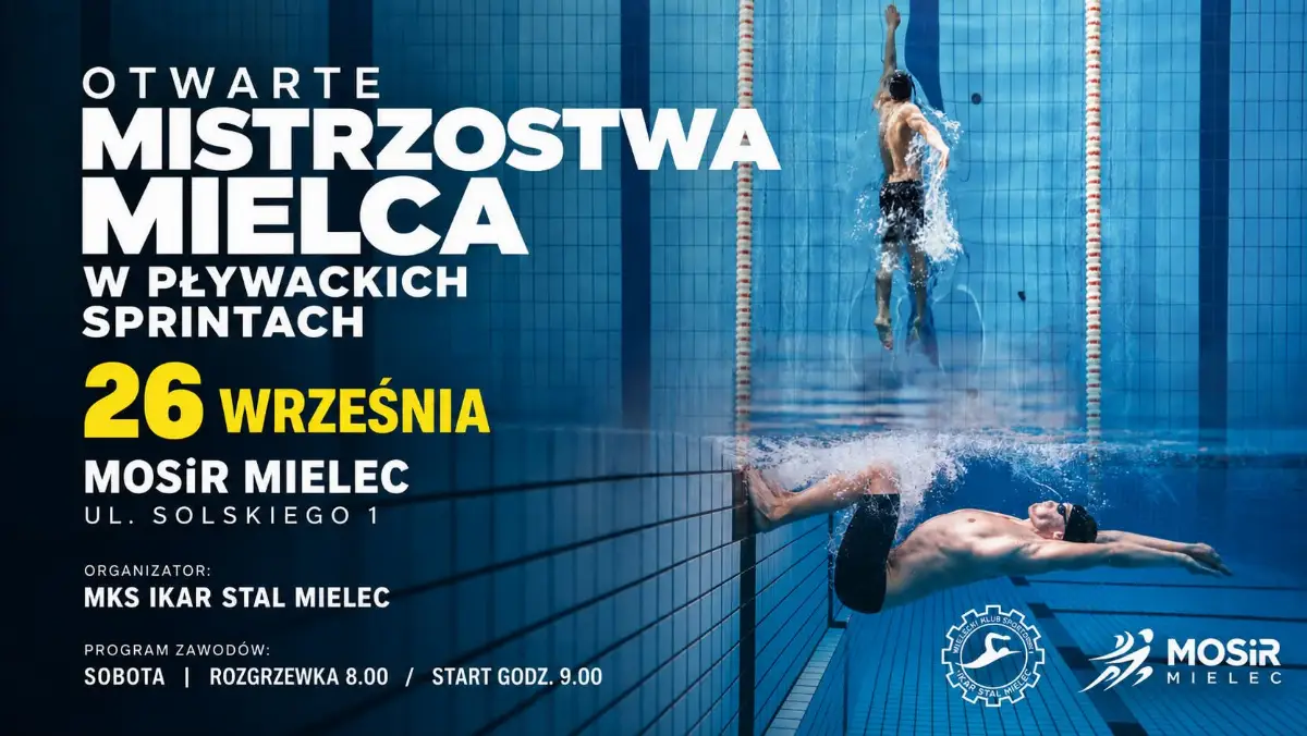 Otwarte Mistrzostwa Mielca w pływaniu w najbliższą sobotę