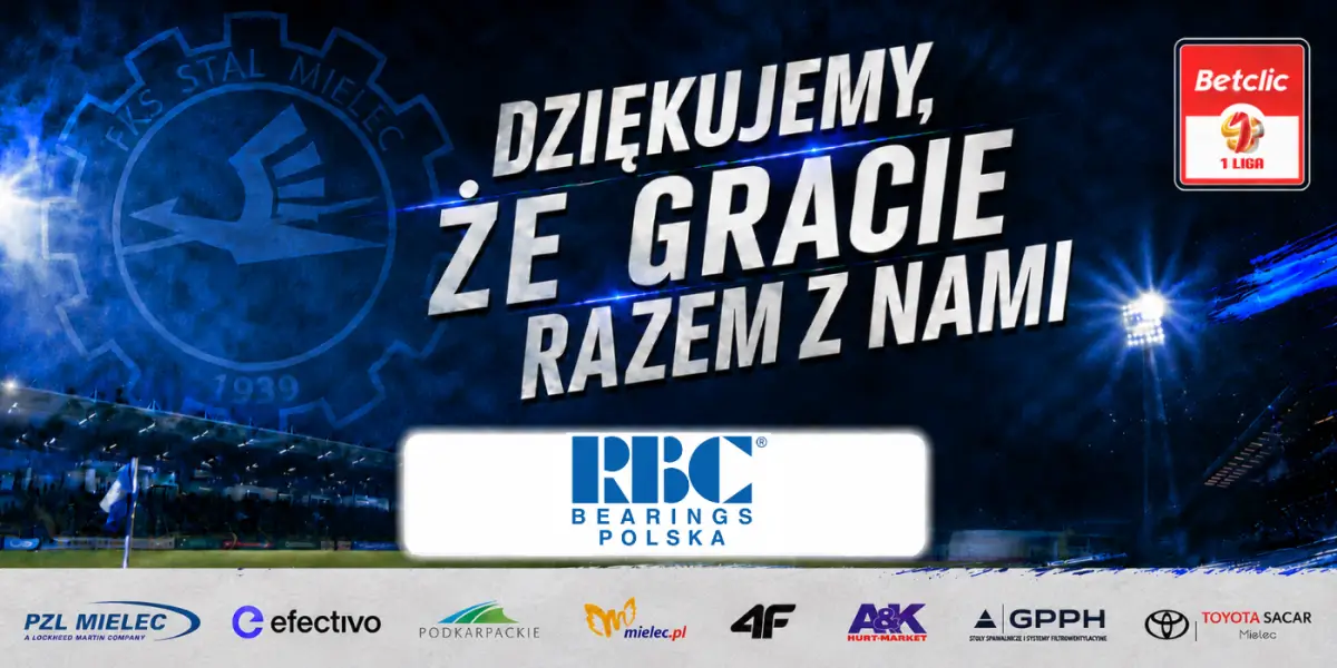 RBC Bearing Polska sp. z o.o. kontynuuje współpracę z FKS Stal Mielec jako sponsor