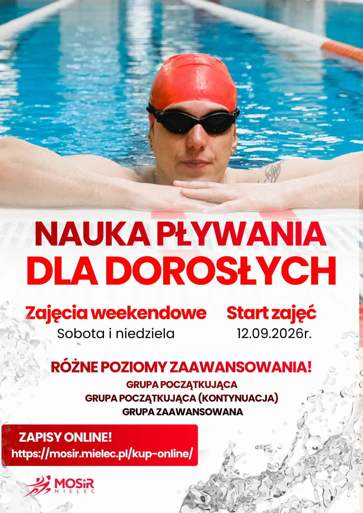 Rozpoczęły się zapisy na grupowe zajęcia pływania dla dorosłych