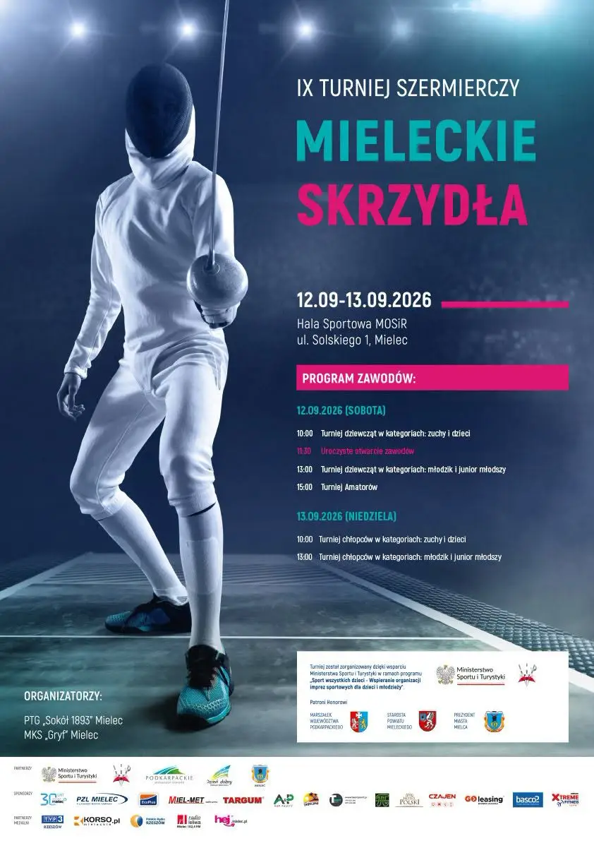 IX Turniej Szermierczy Dzieci i Młodzieży „Mieleckie Skrzydła” w najbliższy weekend
