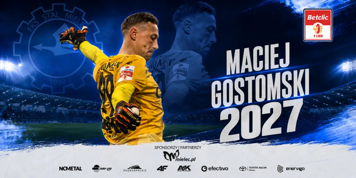 Maciej Gostomski przedłuża kontrakt ze Stalą Mielec