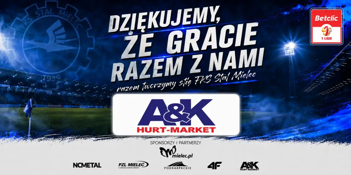 A&K Hurt-Market kontynuuje sponsoring Stali Mielec
