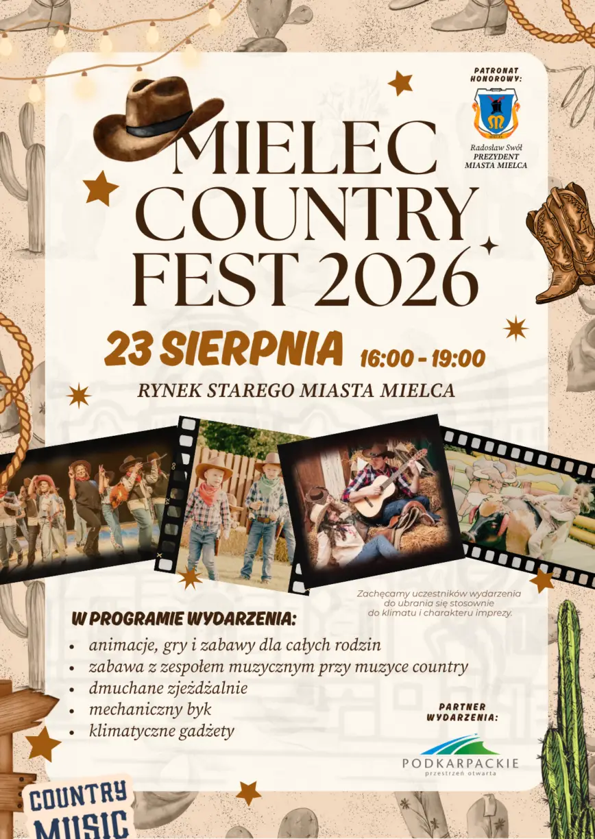 Mielec Country Fest na Rynku kończy wakacje w mieście