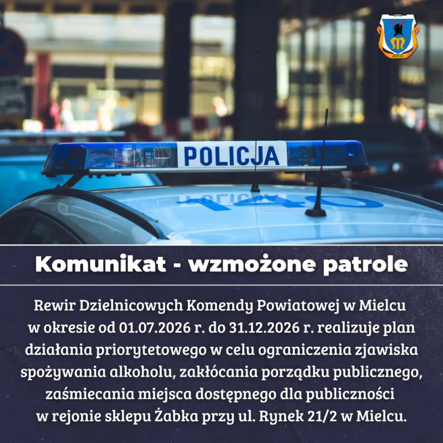 Wzmożone patrole policji w Mielcu