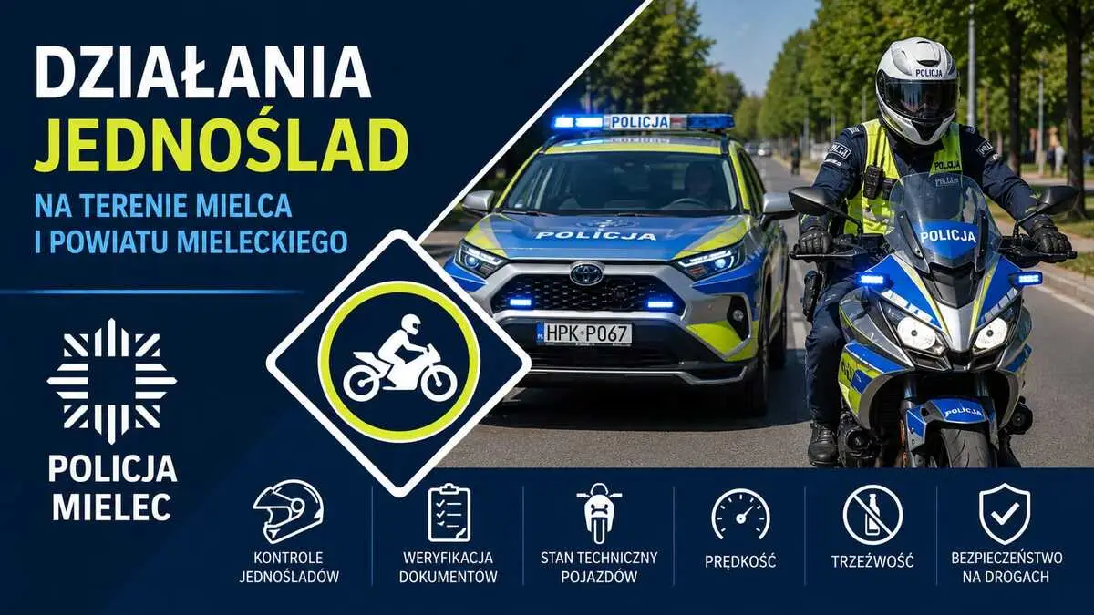 Akcja „Jednoślad” na terenie Mielca – priorytetem bezpieczeństwo