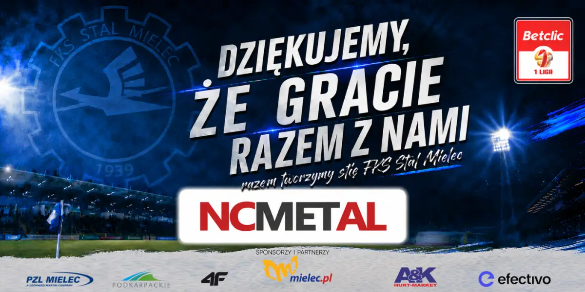 NC Metal nadal wspiera FKS Stal Mielec jako sponsor