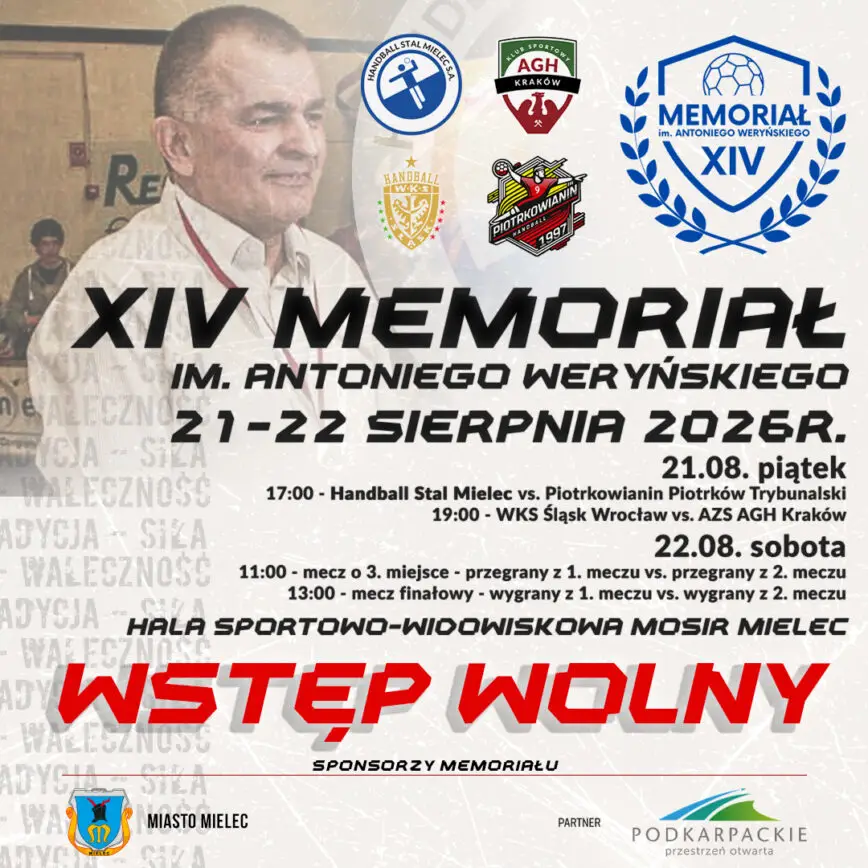 XIV Memoriał im. Antoniego Weryńskiego w piłce ręcznej w Mielcu