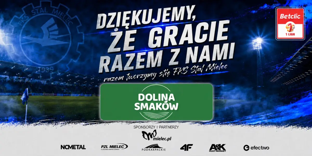 Dolina Smaków kontynuuje współpracę z FKS Stal Mielec