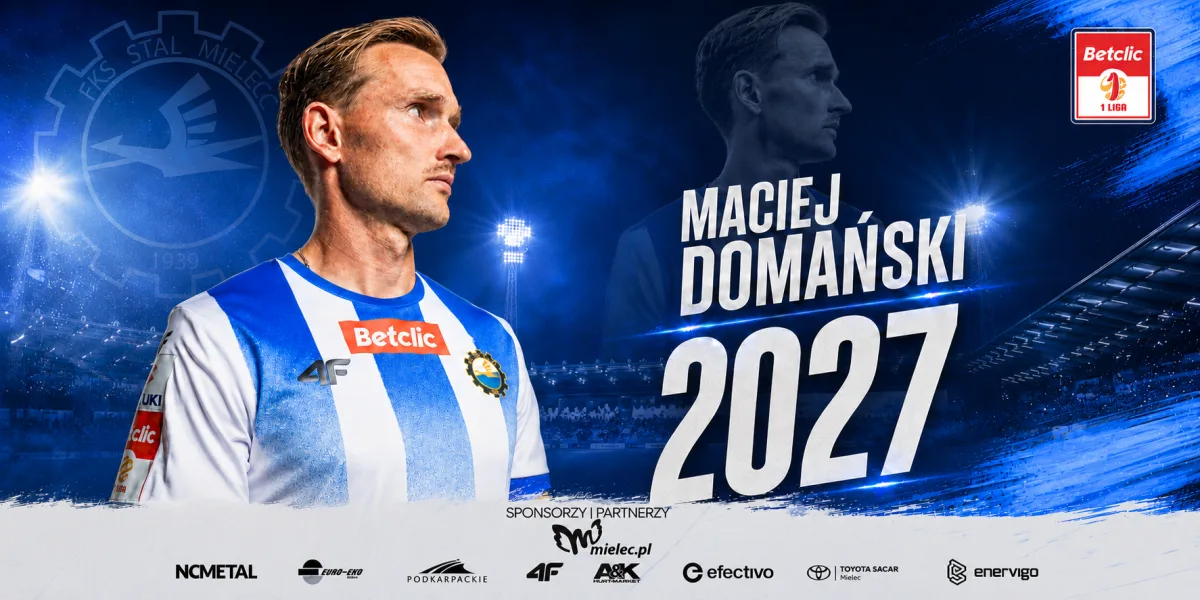 Maciej Domański pozostaje zawodnikiem Stali Mielec na kolejny sezon