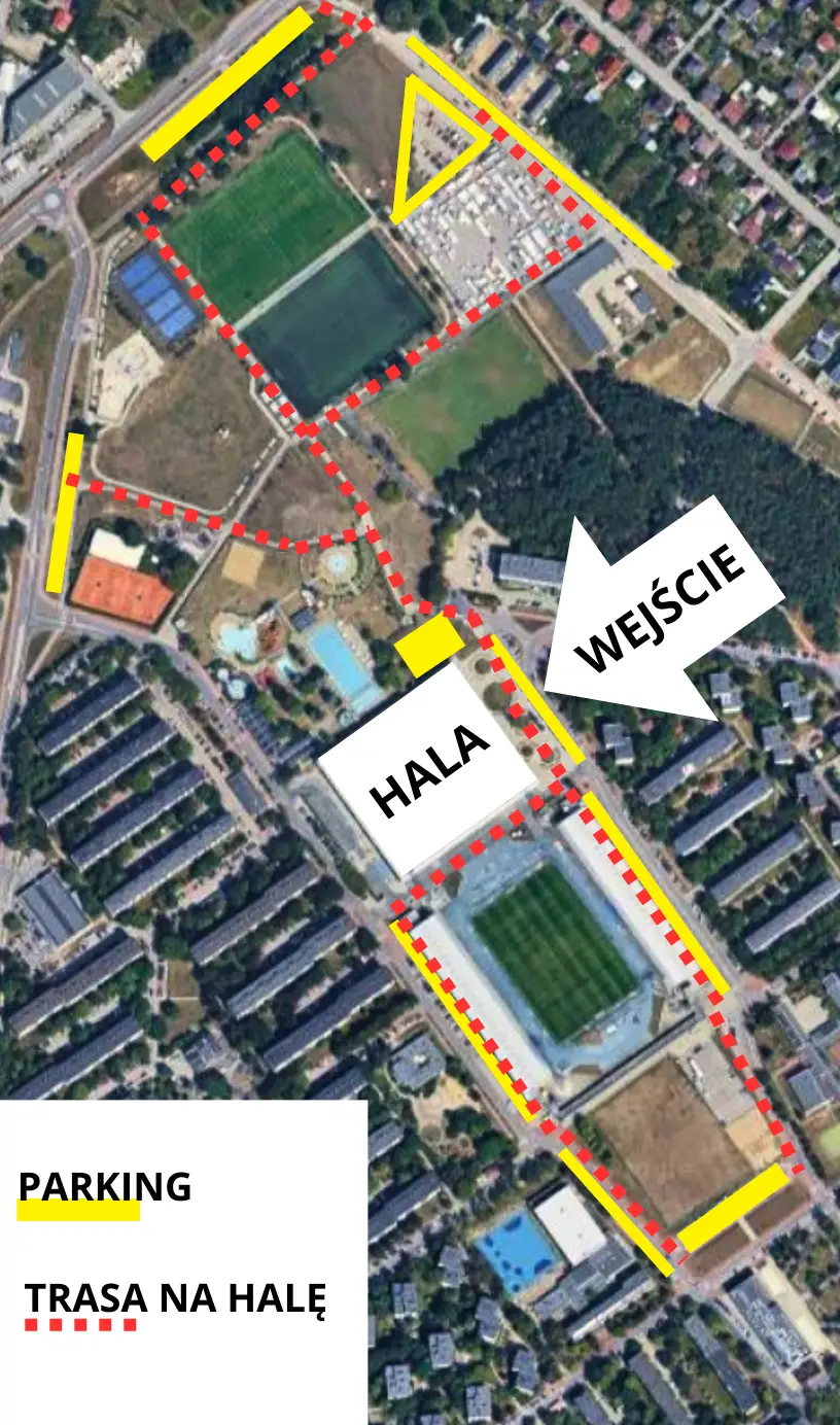 Informacje o parkingu przy Superpucharze Polski w Futsalu