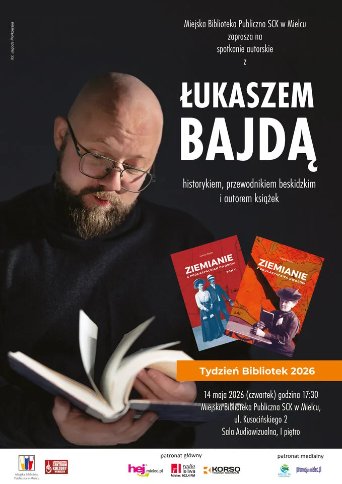 Spotkanie autorskie z Łukaszem Bajdą - 14 maja 2026 r.