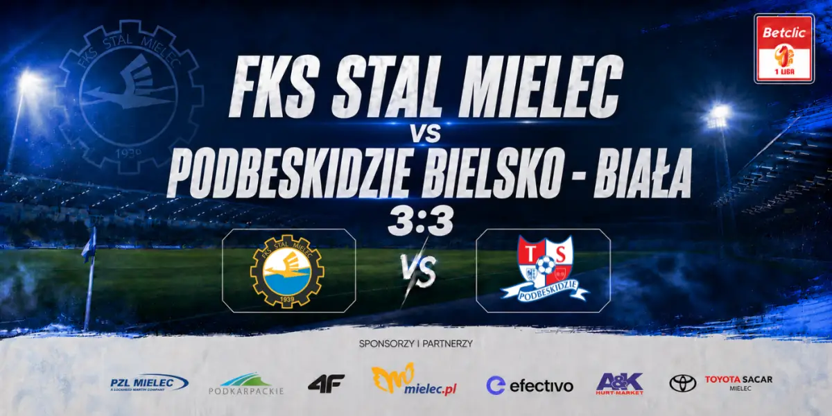 Remis FKS Stal Mielec z Podbeskidziem w meczu 2. kolejki Betclic 1 Ligi