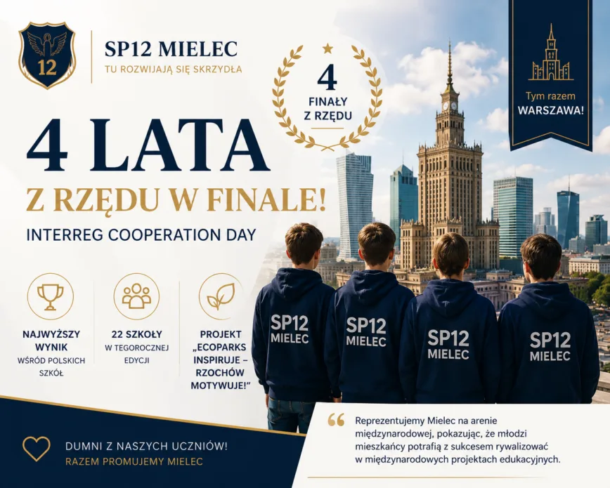 SP12 Mielec awansowało do Finału Interreg Cooperation Day po raz czwarty