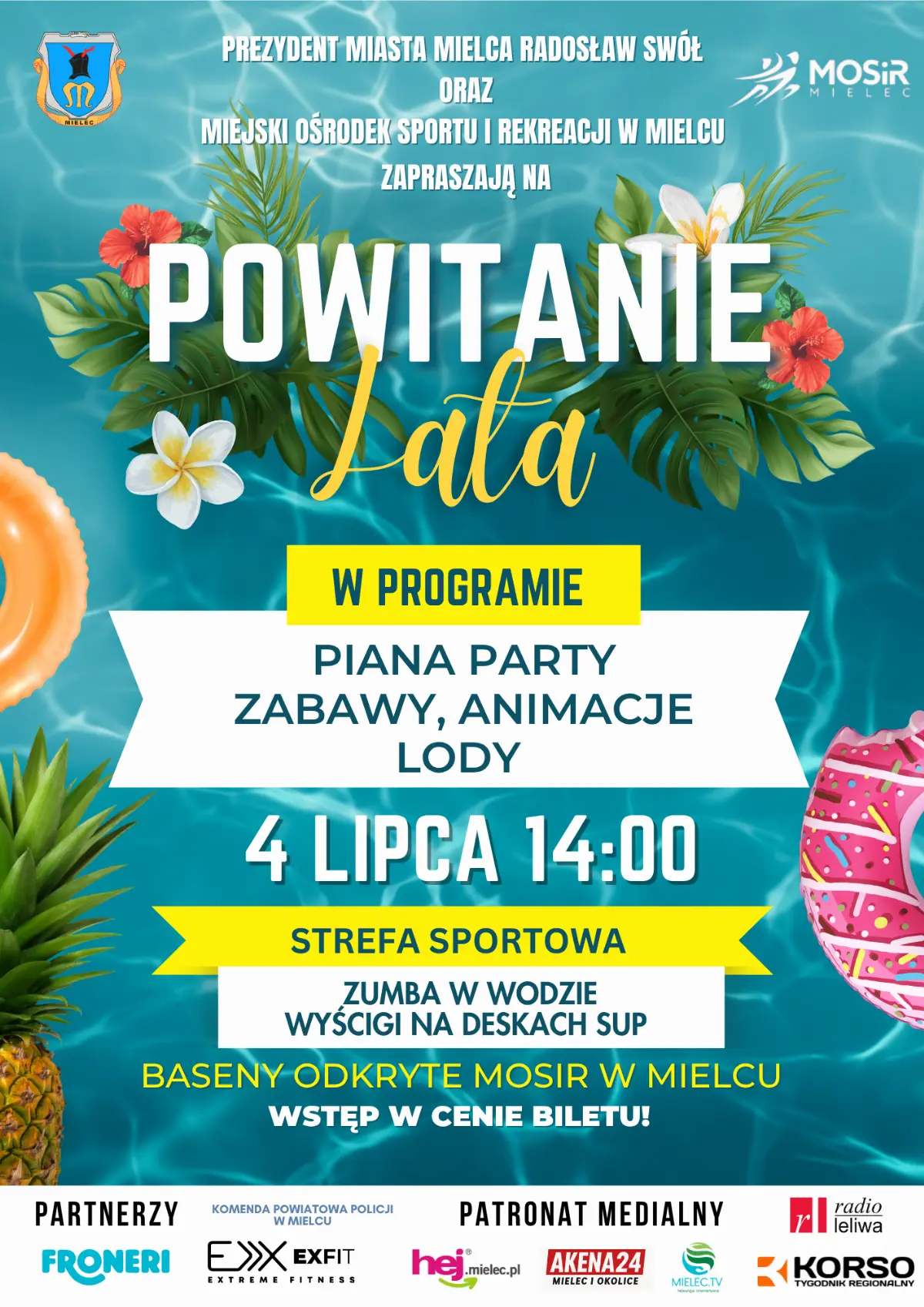 Powitanie lata na basenach odkrytych w Mielcu