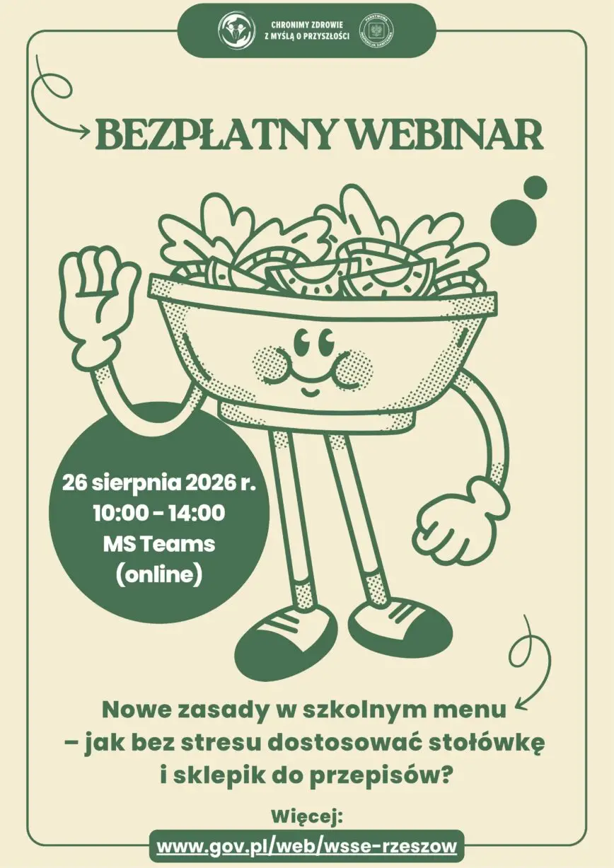 Webinar o nowych zasadach żywienia w szkołach i przedszkolach