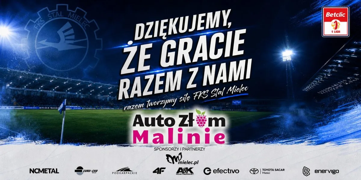 Auto-złom Malinie nowym sponsorem FKS Stal Mielec