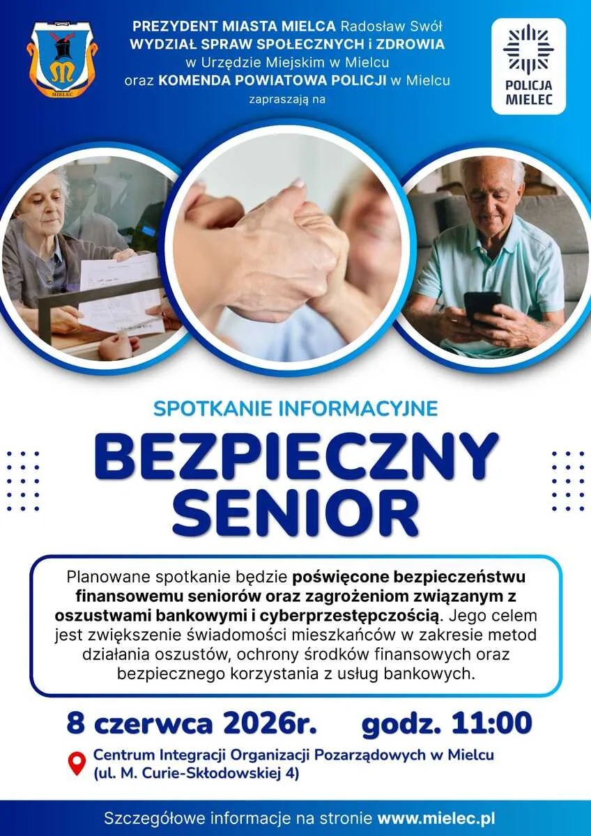 Spotkanie informacyjne dla seniorów o bezpieczeństwie finansowym
