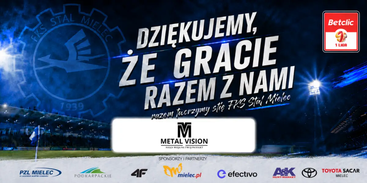 Metal Vision został sponsorem Stali Mielec